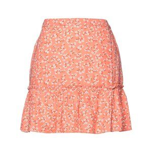 BILLABONG floral mini skirt Cotton & Linen